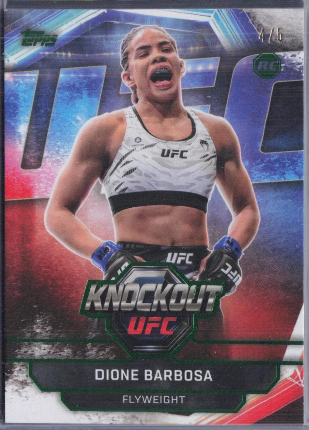 Dione Barbosa 2026 Topps Knockout UFC Base #80 Emerald
