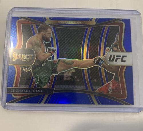 Michael Chiesa 2021 Panini Select UFC Premier Level #185 Blue