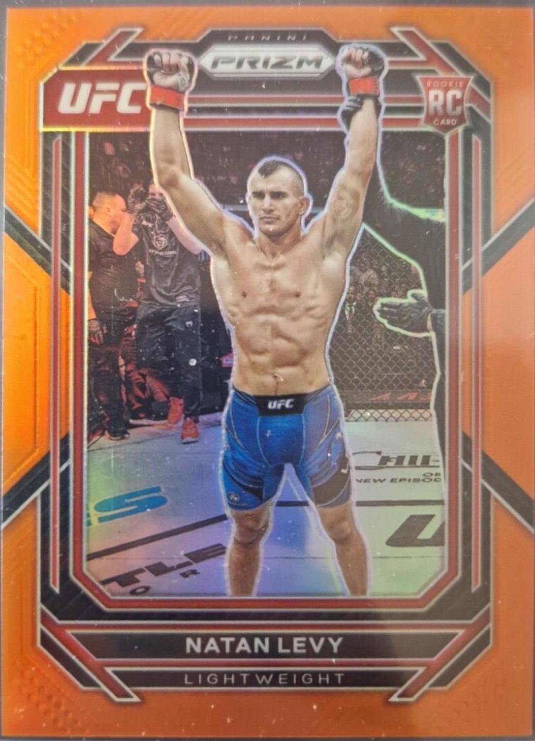 Natan Levy 2023 Panini Prizm UFC Base #176 Orange