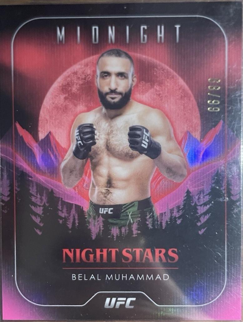 Belal Muhammad 2024 Topps Midnight UFC Night Stars #NS-8 Twilight