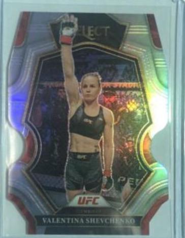 Valentina Shevchenko 2023 Panini Select UFC Mezzanine #372 Silver Die Cut