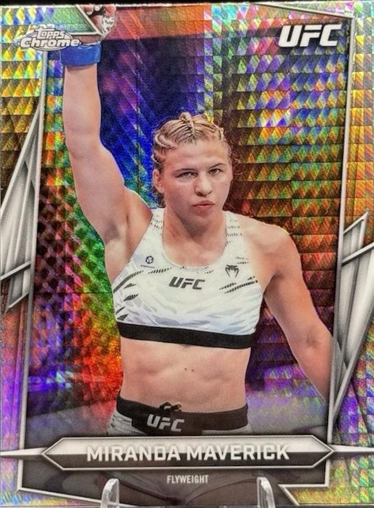 Miranda Maverick 2026 Topps Chrome UFC Base #144 Prism Refractor