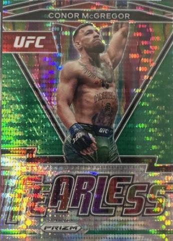 Conor McGregor 2022 Panini Prizm UFC Fearless #7 Green Pulsar