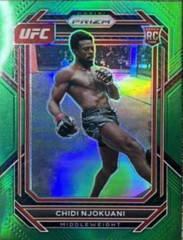 Chidi Njokuani 2023 Panini Prizm UFC Base #193 Green