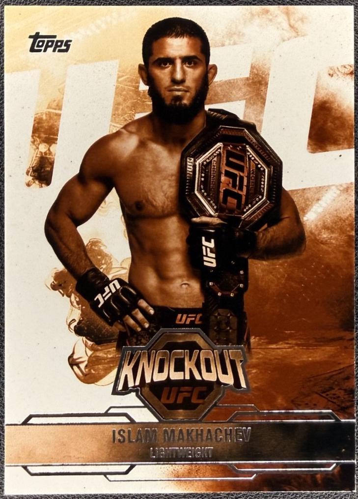 Islam Makhachev 2025 Topps Knockout UFC Base #94 Sepia