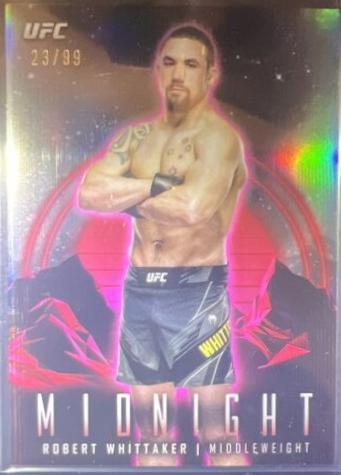 Robert Whittaker 2024 Topps Midnight UFC Base #4 Twilight