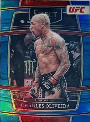 Charles Oliveira 2022 Panini Select UFC Concourse #45 Light Blue