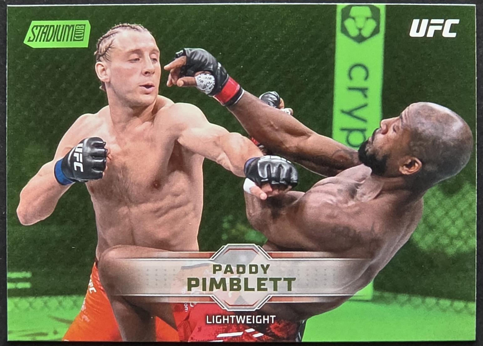 Paddy Pimblett 2026 Topps Stadium Club UFC Base #9 Lime Green
