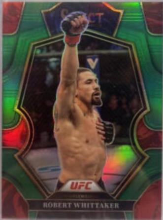 Robert Whittaker 2023 Panini Select UFC Octagonside #295 Green
