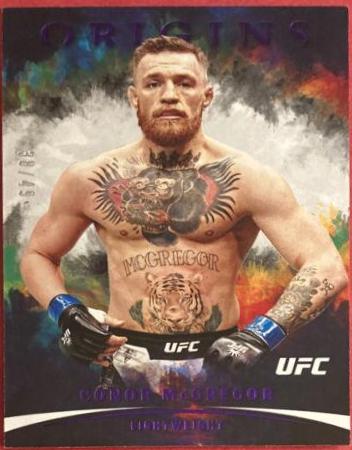 Conor McGregor 2022 Panini Chronicles UFC Base Origins #133 Purple