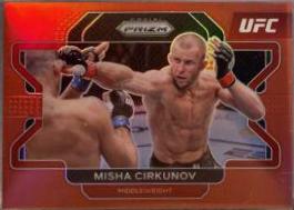 Misha Cirkunov 2022 Panini Prizm UFC Base #28 Red