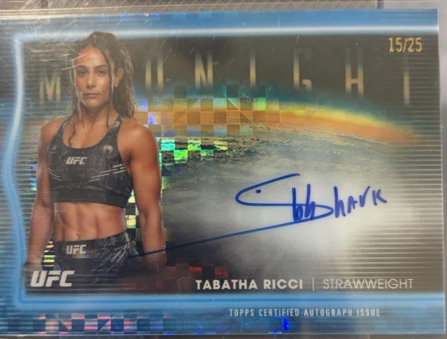 Tabatha Ricci 2025 Topps Midnight UFC Horizon Signatures #HNS-TR Moonrise