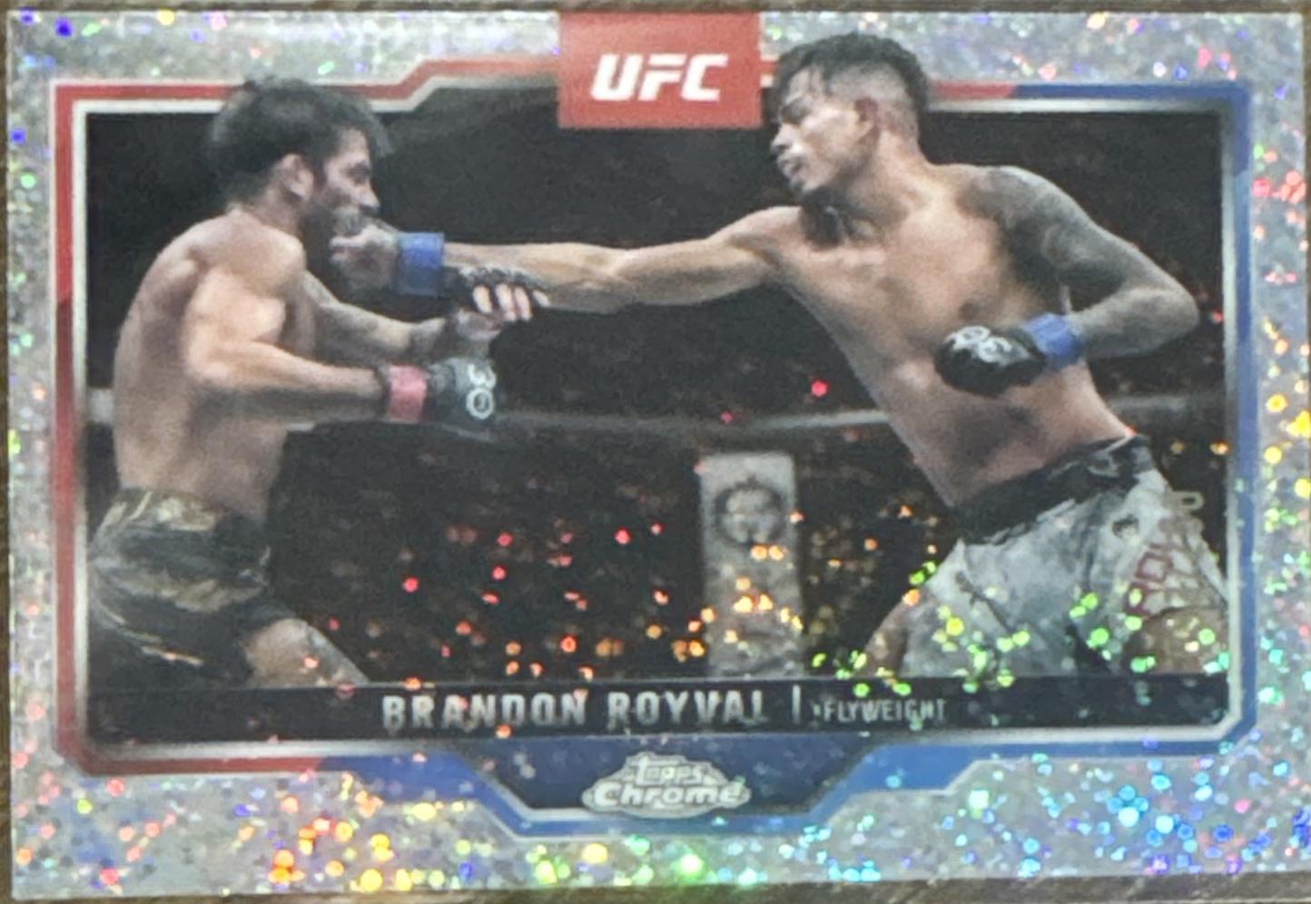 Brandon Royval 2025 Topps Chrome UFC Base #152 Speckle Refractor