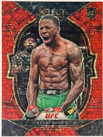 Randy Brown 2023 Panini Select UFC Concourse #81 Red Disco