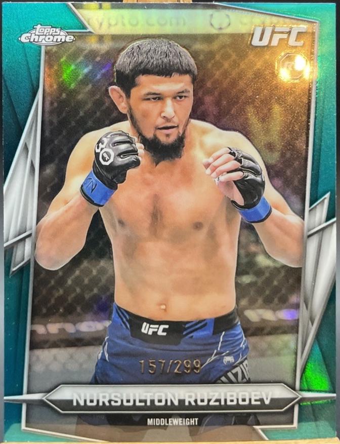 Nursulton Ruziboev 2026 Topps Chrome UFC Base #74 Teal Refractor