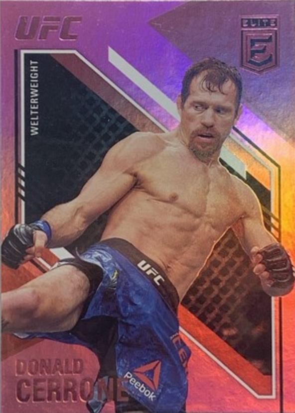 Donald Cerrone 2021 Panini Chronicles UFC Base Elite #157 Purple