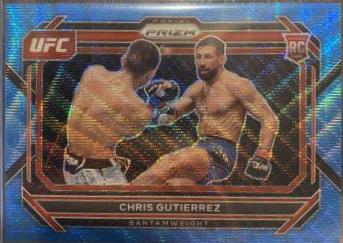 Chris Gutierrez 2023 Panini Prizm UFC Base #20 Blue Wave