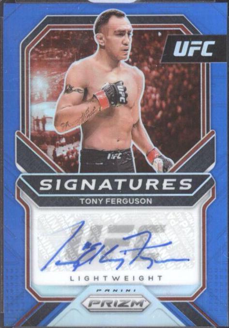 Tony Ferguson 2021 Panini Prizm UFC Signatures #18 Blue