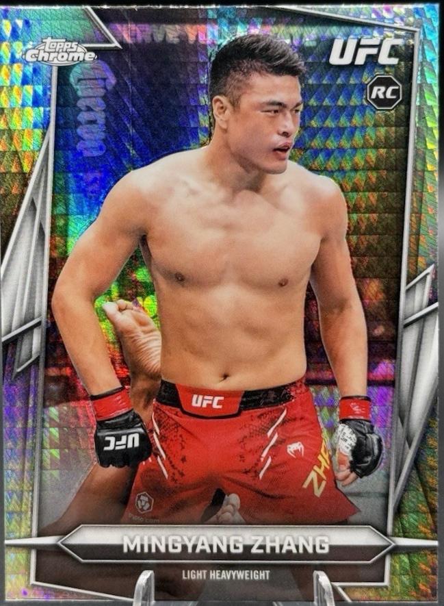 Mingyang Zhang 2026 Topps Chrome UFC Base #177 Prism Refractor