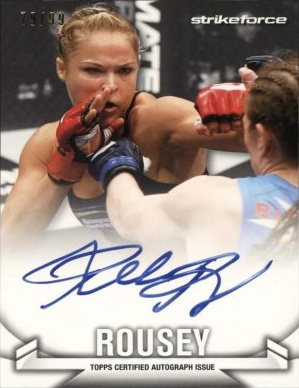 Ronda Rousey 2013 Topps UFC Knockout Knockout Autographs #KA-RR Red Ink