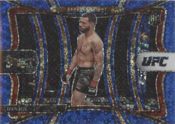 Dan Ige 2021 Panini Select UFC Premier Level #113 Blue Disco