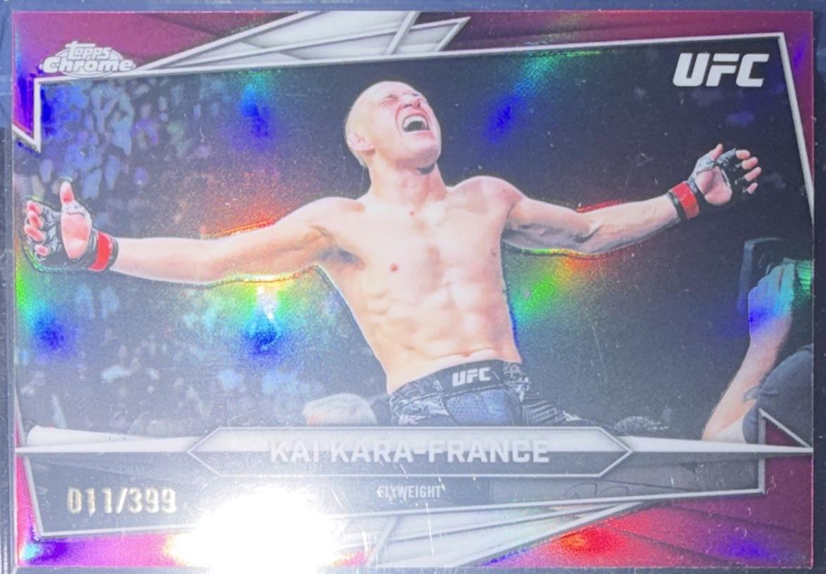 Kai Kara-France 2026 Topps Chrome UFC Base #109 Magenta Refractor