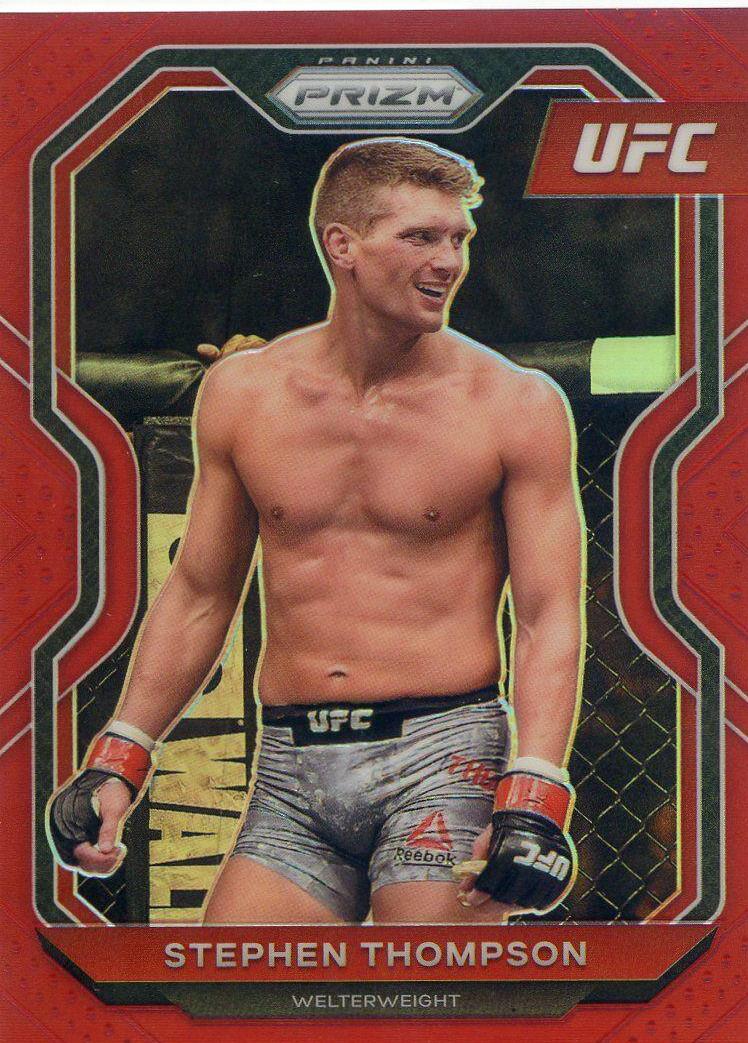 Stephen Thompson 2021 Panini Prizm UFC Base #81 Red