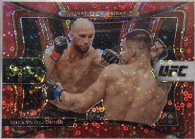 Volkan Oezdemir 2021 Panini Select UFC Premier Level #122 Red Disco