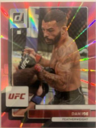 Dan Ige 2023 Panini Donruss UFC Base #80 Pink Laser