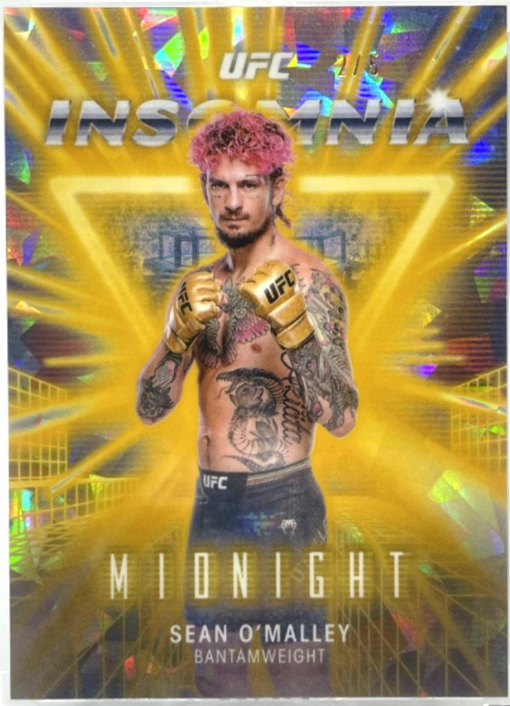 Sean O'Malley 2025 Topps Midnight UFC Insomnia #IN-5 Black Light