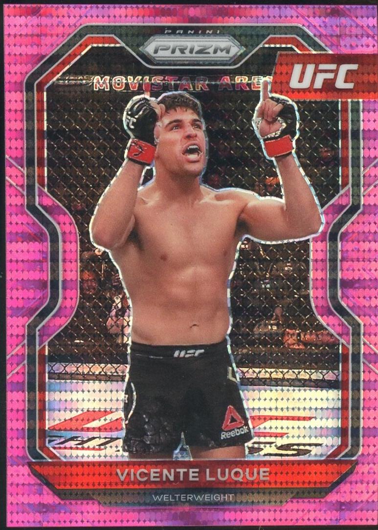 Vicente Luque 2021 Panini Prizm UFC Base #53 Pink Pulsar