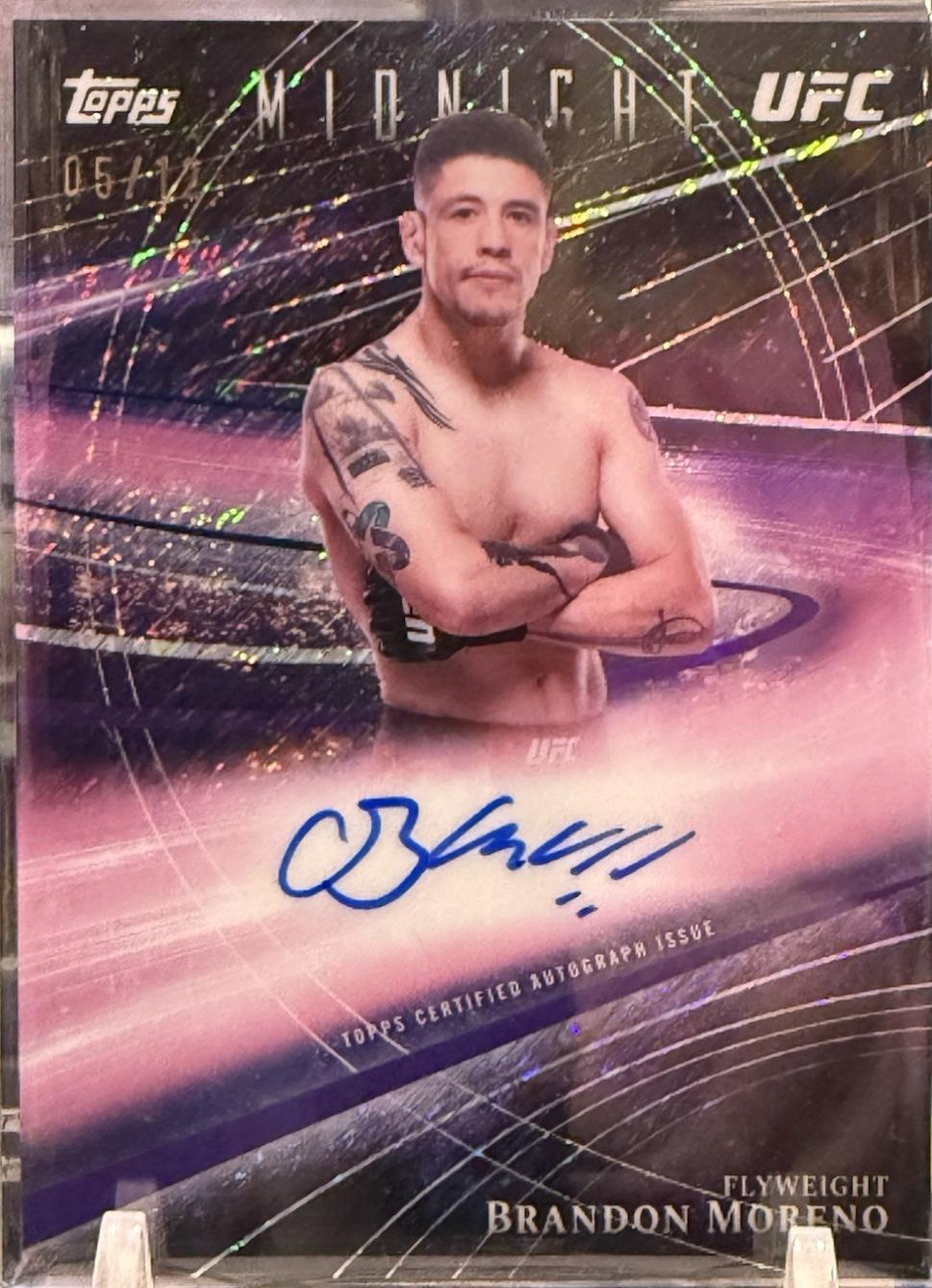 Brandon Moreno 2026 Topps Midnight UFC Horizon Signatures #HZS-BM Midnight