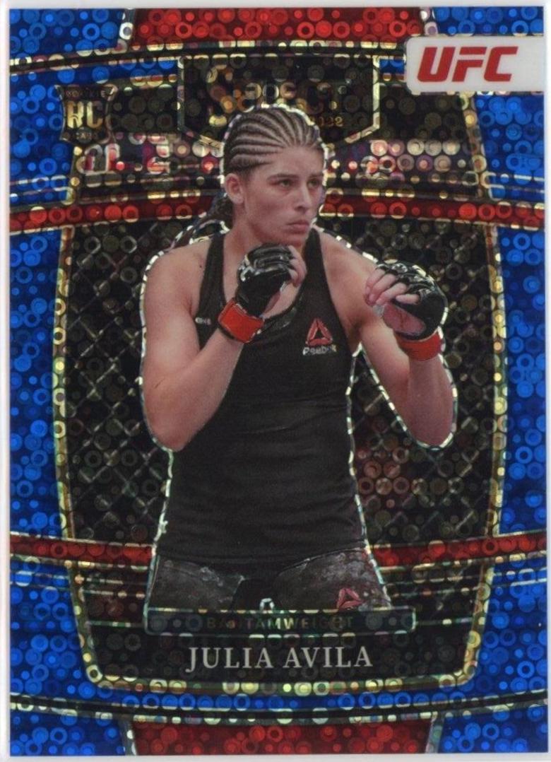 Julia Avila 2022 Panini Select UFC Concourse #91 Blue Disco