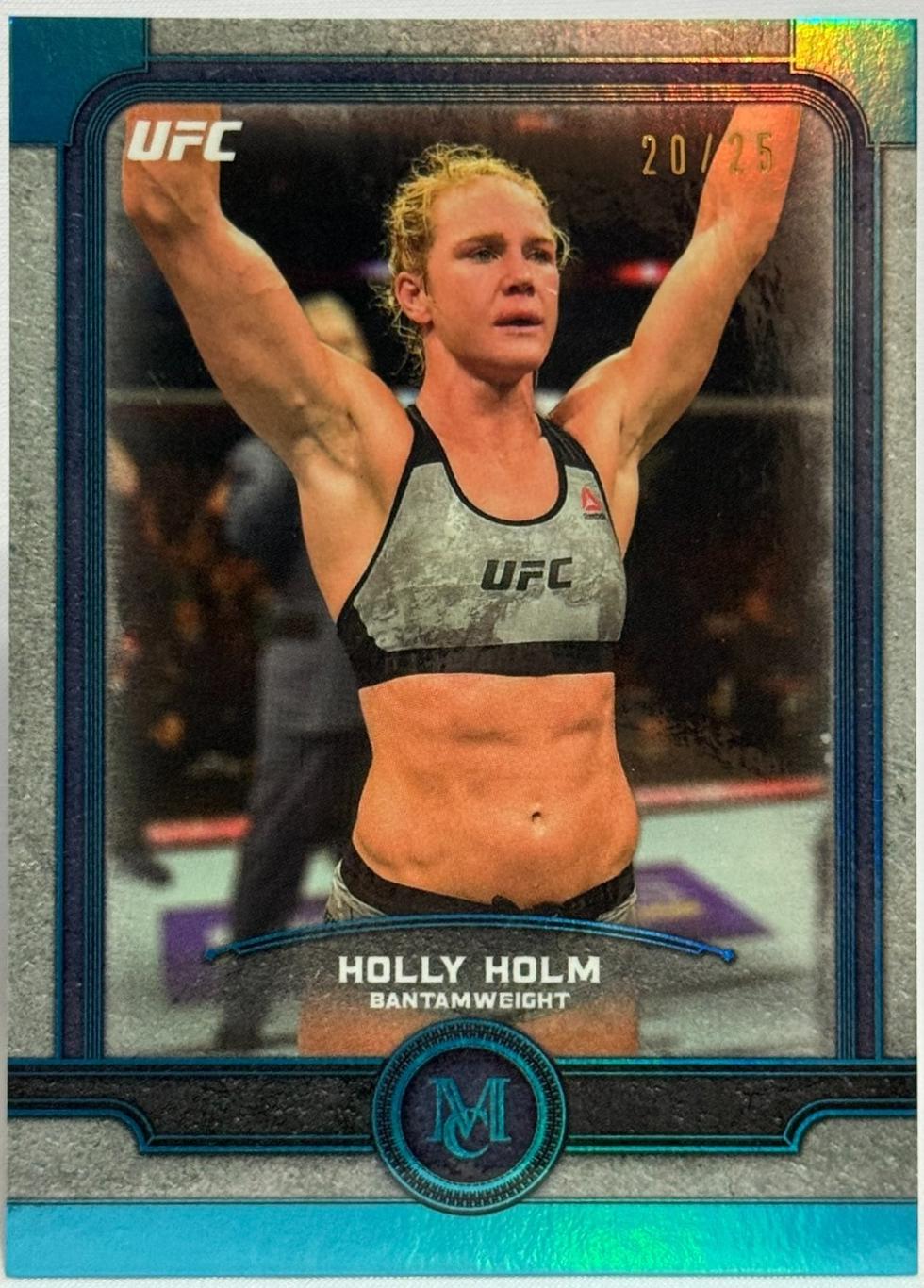 Holly Holm 2019 Topps UFC Museum Collection Base #24 Sapphire