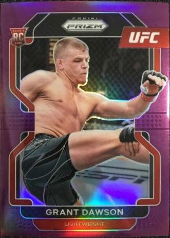 Grant Dawson 2022 Panini Prizm UFC Base #193 Purple