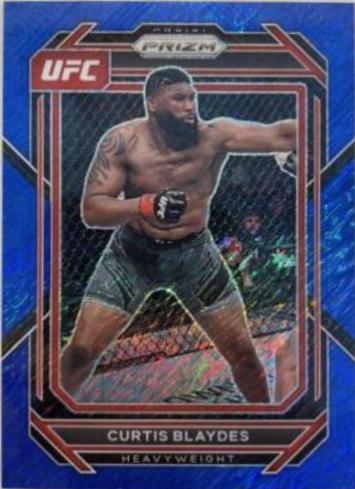 Curtis Blaydes 2023 Panini Prizm UFC Base #135 Blue Shimmer