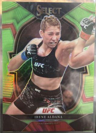 Irene Aldana 2023 Panini Select UFC Concourse #84 Neon Green