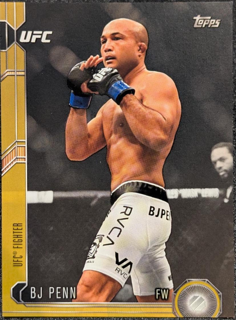 BJ Penn 2015 Topps UFC Chronicles Base #11 Gold