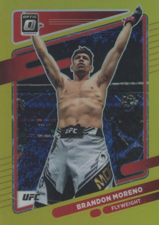 Brandon Moreno 2022 Panini Donruss Optic UFC Base #14 Gold