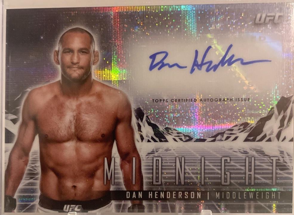 Dan Henderson 2024 Topps Midnight UFC Horizon Signatures #HS-DHN Moon Beam