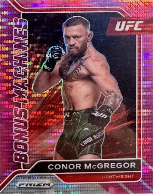Conor McGregor 2022 Panini Prizm UFC Bonus Machines #19 Pink Pulsar
