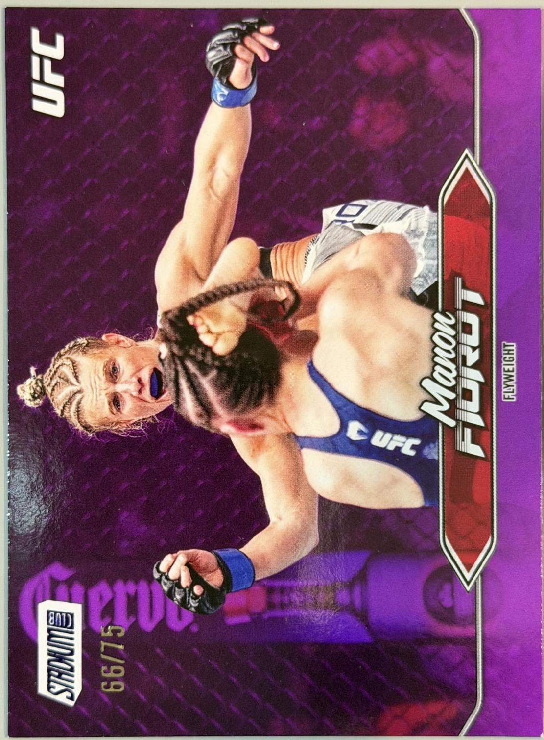 Manon Fiorot 2025 Topps Stadium Club UFC Base Chrome #C-56 Purple Refractor