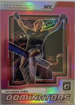 Julianna Peña 2022 Panini Donruss Optic UFC Dominators #8 Pink