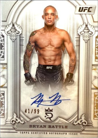 Bryan Battle 2024 Topps Royalty UFC Imperial Ink #II-BB Gold