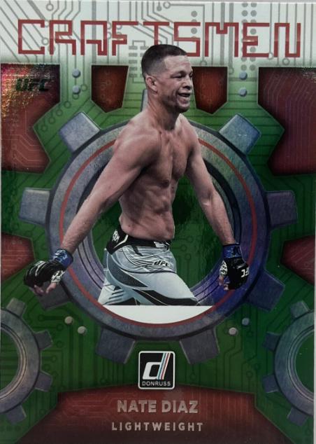 Nate Diaz 2022 Panini Donruss UFC Craftsmen #7 Green