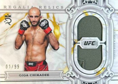 Giga Chikadze 2024 Topps Royalty UFC Regalia Relics #RAR-24 Blue