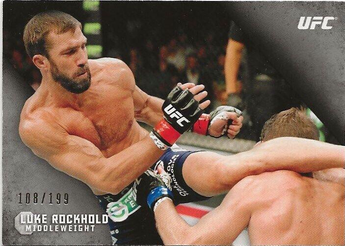 Luke Rockhold 2015 Topps UFC Knockout Base #41 Silver