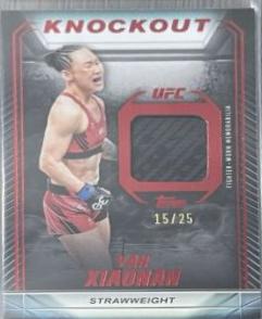 Yan Xiaonan 2024 Topps Knockout UFC Knockout Relics #KR-YX Red