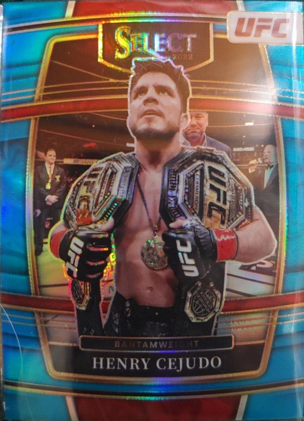 Henry Cejudo 2022 Panini Select UFC Concourse #42 Light Blue