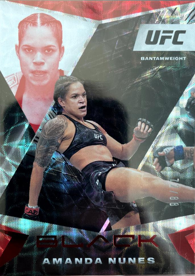 Amanda Nunes 2021 Panini Chronicles UFC Base Black #105 Asia Red